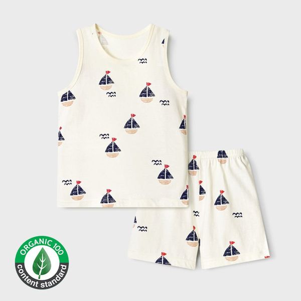 Bộ đồ ba lỗ cotton mịn bé trai và bé gái U4101