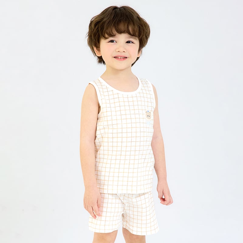 Bộ đồ ba lỗ cotton mịn bé trai và bé gái U4096