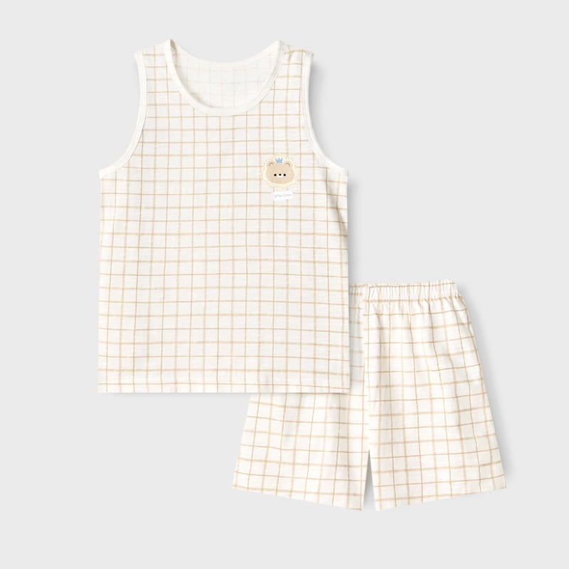 Bộ đồ ba lỗ cotton mịn bé trai và bé gái U4096