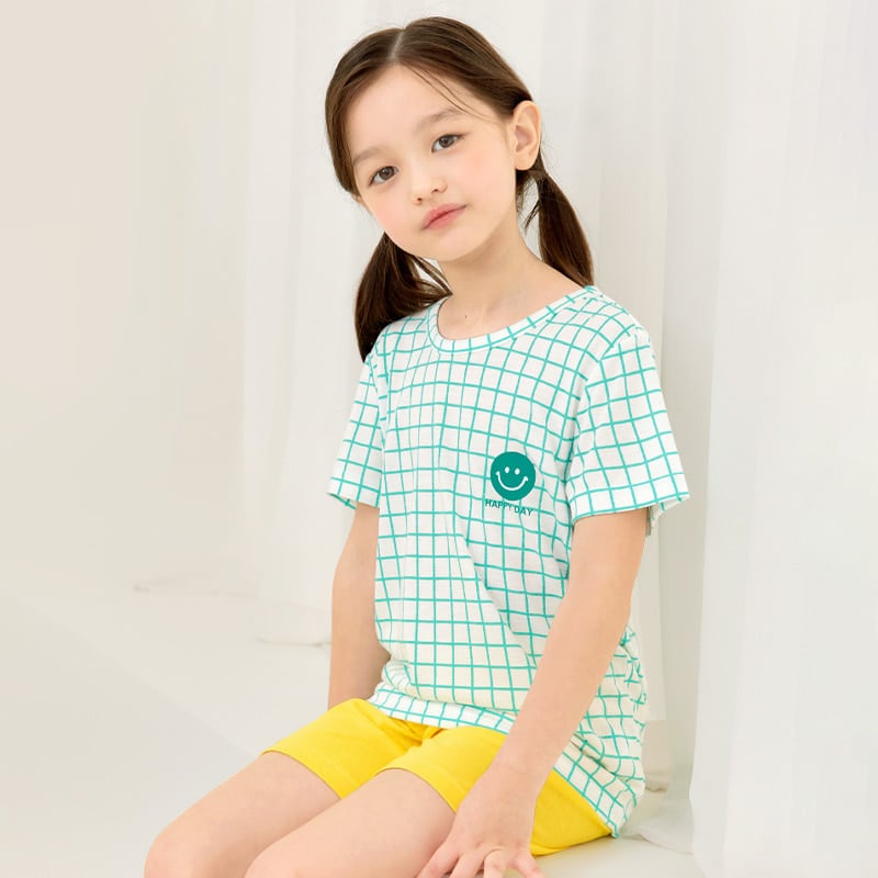 Bộ đồ ngắn Cool Feel mịn mỏng mát bé trai và bé gái U3164