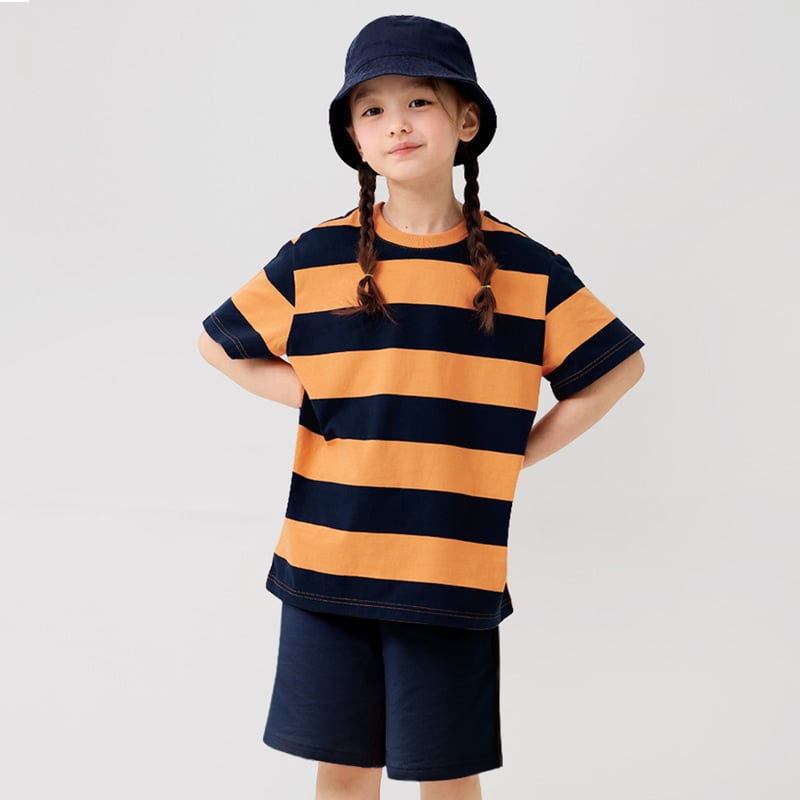 Bộ đồ ngắn cotton mịn bé trai và bé gái U3161