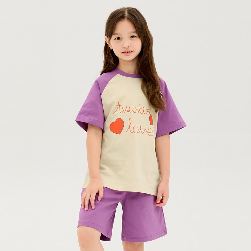 Bộ đồ ngắn cotton mịn bé gái U3189