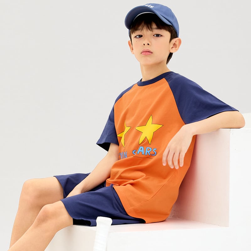 Bộ đồ ngắn cotton mịn bé trai U3190