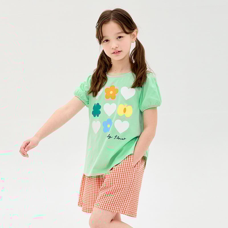 Bộ đồ ngắn cotton mịn bé gái U3216