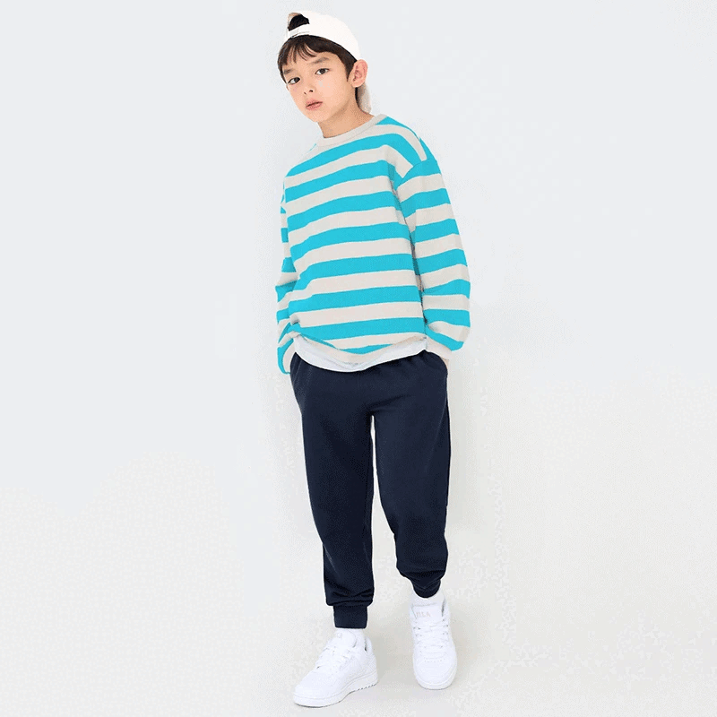 Bộ đồ dài dáng rộng cotton mịn bé gái và bé trai U1225