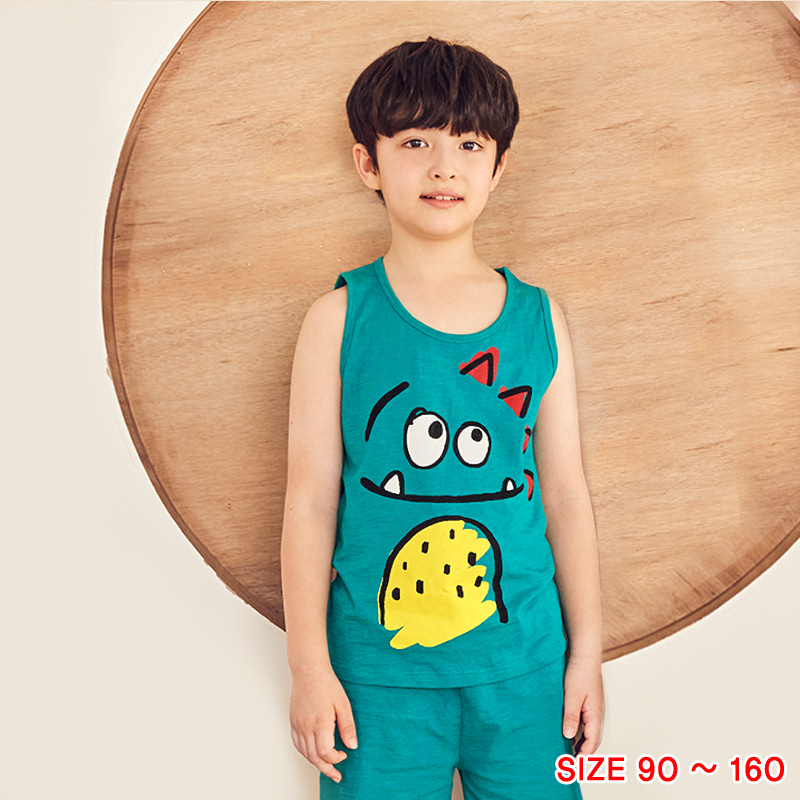 Bộ đồ ba lỗ cotton mịn bé trai U4030