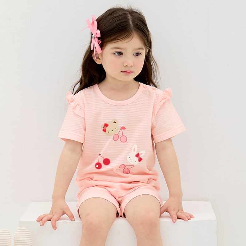 Bộ đồ ngắn cotton giấy bé gái U3202