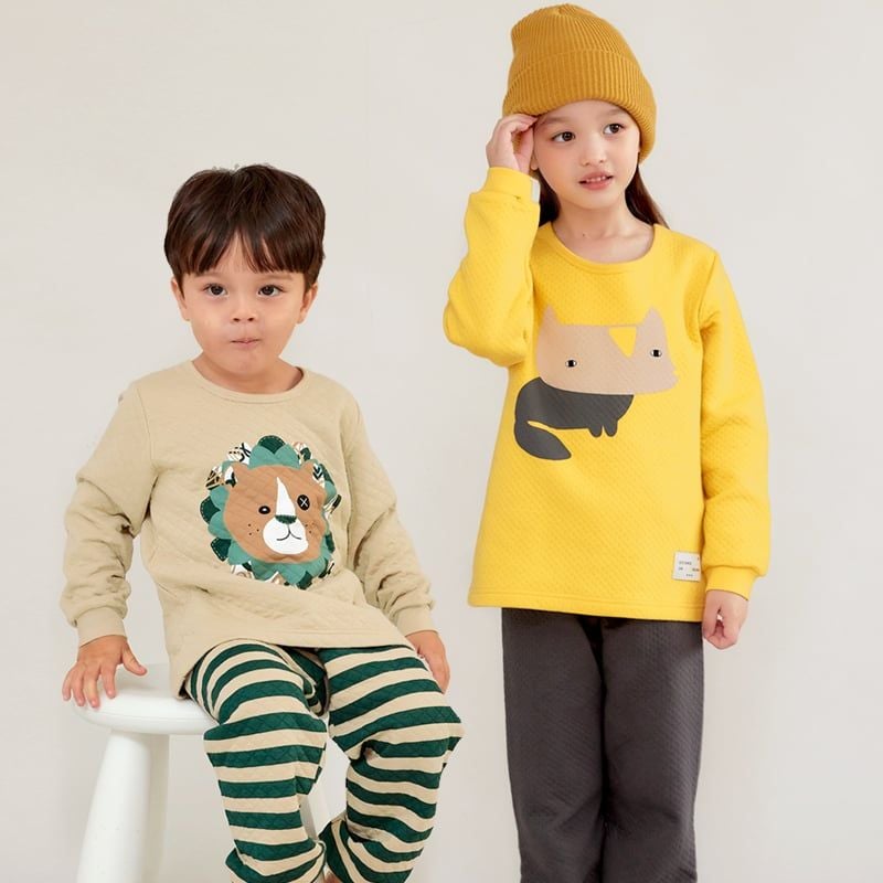 Bộ đồ dài chần bông 3 lớp cho bé trai U1166