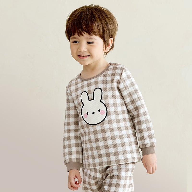 Bộ đồ dài trần bông 3 lớp cho bé trai và bé gái U1231