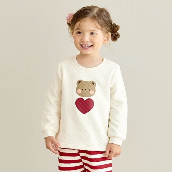 Bộ đồ dài chần bông 3 lớp cho bé trai và bé gái U1232