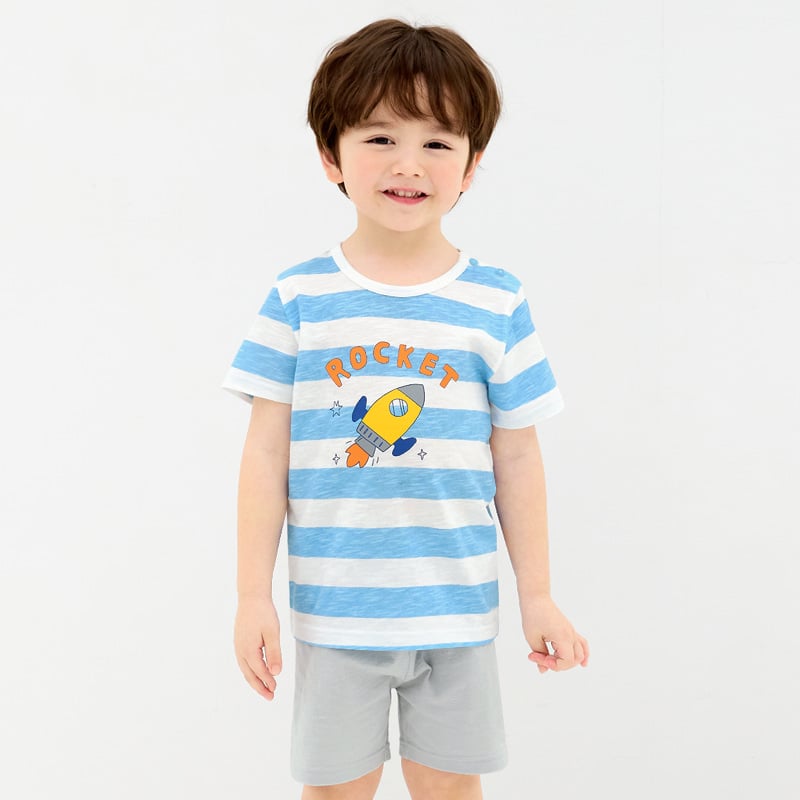Bộ đồ ngắn cotton mịn bé trai U3198