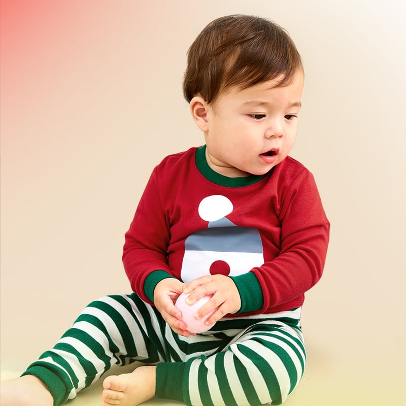 Bộ đồ dài dáng ôm cotton mịn bé trai và bé gái U1173