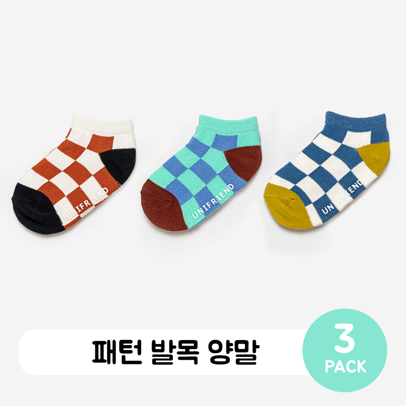 Set 3 đôi tất trẻ em Unifriend U7007