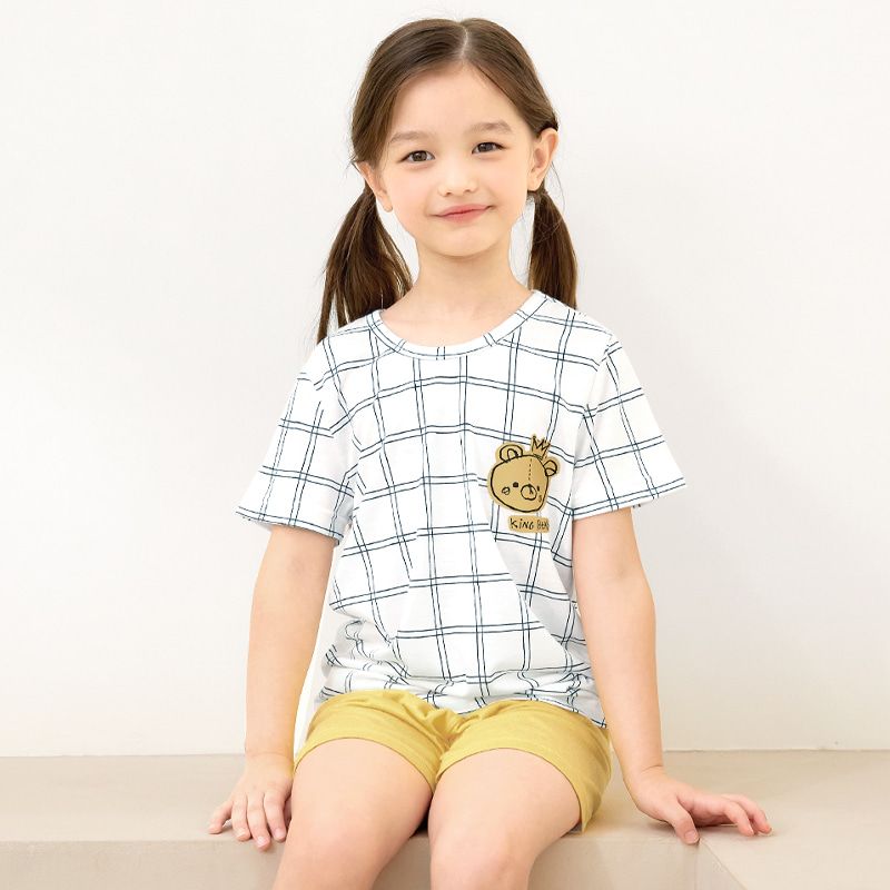 Bộ đồ ngắn Cool Feel mịn mỏng mát bé trai và bé gái U3167