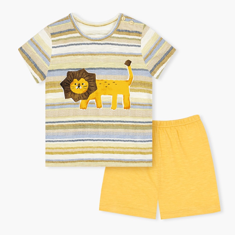 Bộ đồ ngắn cotton mịn bé trai U3109