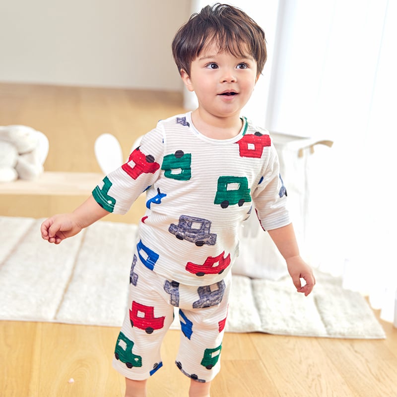 Bộ đồ lửng cotton giấy bé trai U2077