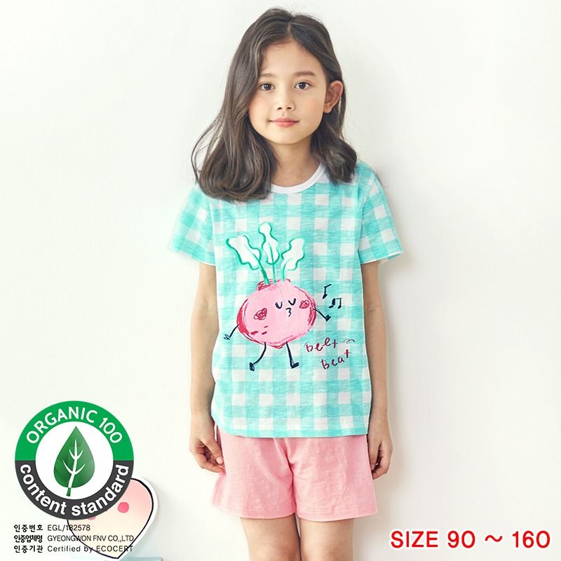 Bộ đồ ngắn cotton mịn bé gái U3034