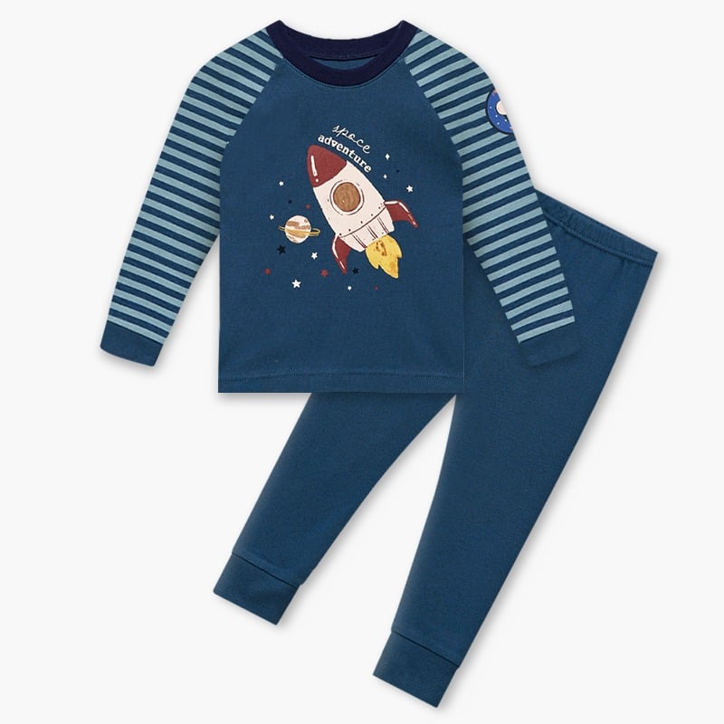 Bộ đồ dài dáng ôm cotton mịn bé trai U1203