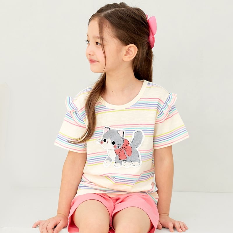 Bộ đồ ngắn cotton mịn bé gái U3142