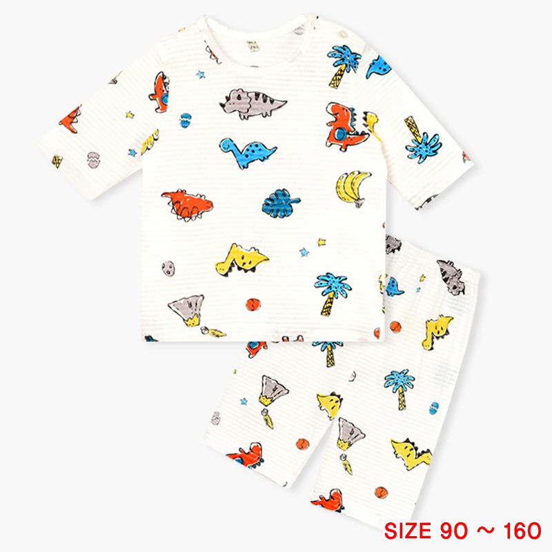 Bộ đồ lửng cotton giấy bé trai U2036