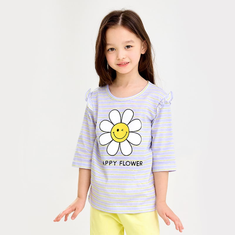 Bộ đồ lửng cotton mịn bé gái U2113