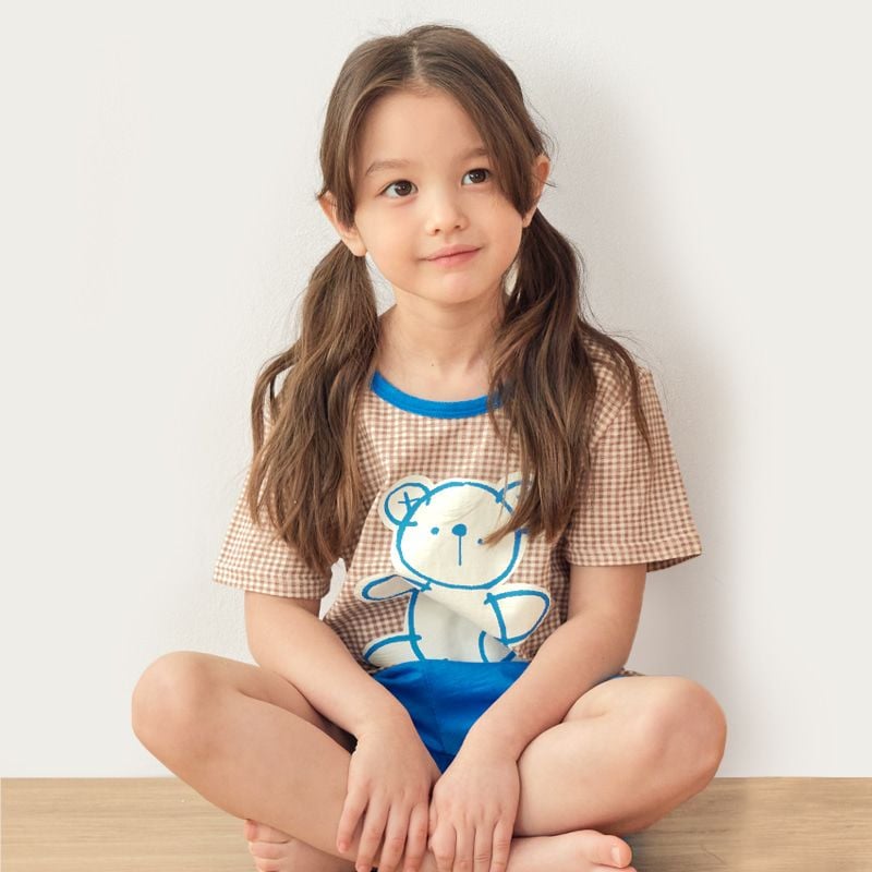 [Lẻ size] Bộ đồ ngắn cotton cho bé trai và bé gái lẻ size U8002