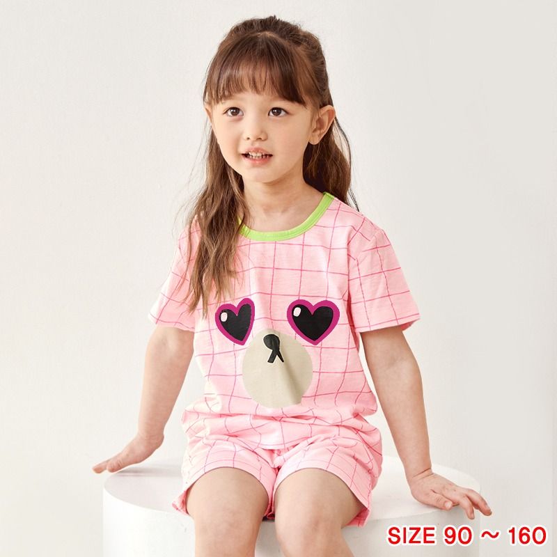 Bộ đồ ngắn cotton mịn bé gái U3053