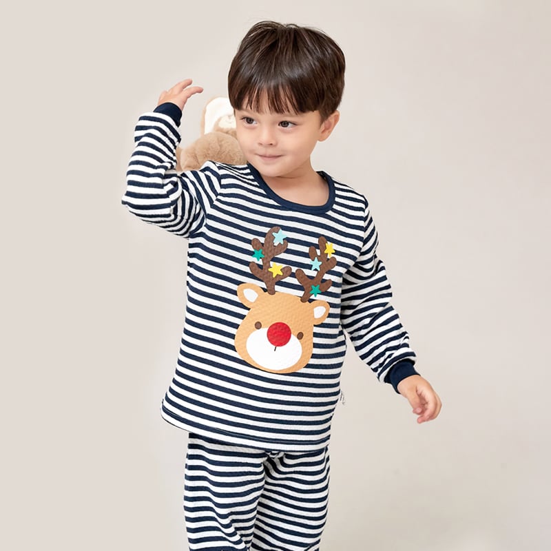 Bộ đồ dài chần bông 3 lớp cho bé trai và bé gái U1167