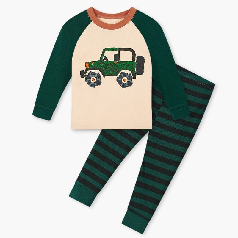 Bộ đồ dài dáng ôm cotton mịn bé trai U1147