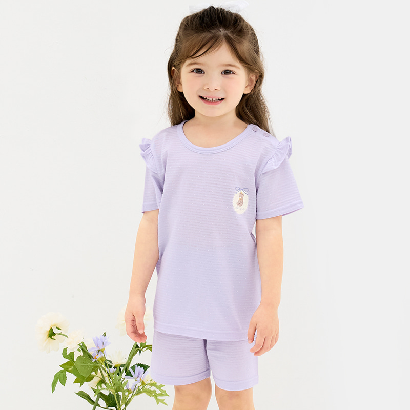 Bộ đồ ngắn cotton giấy bé gái U3209