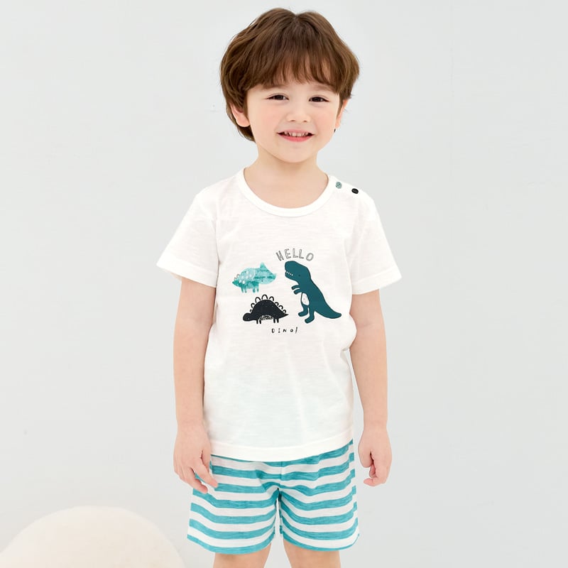 Bộ đồ ngắn cotton mịn bé trai U3201