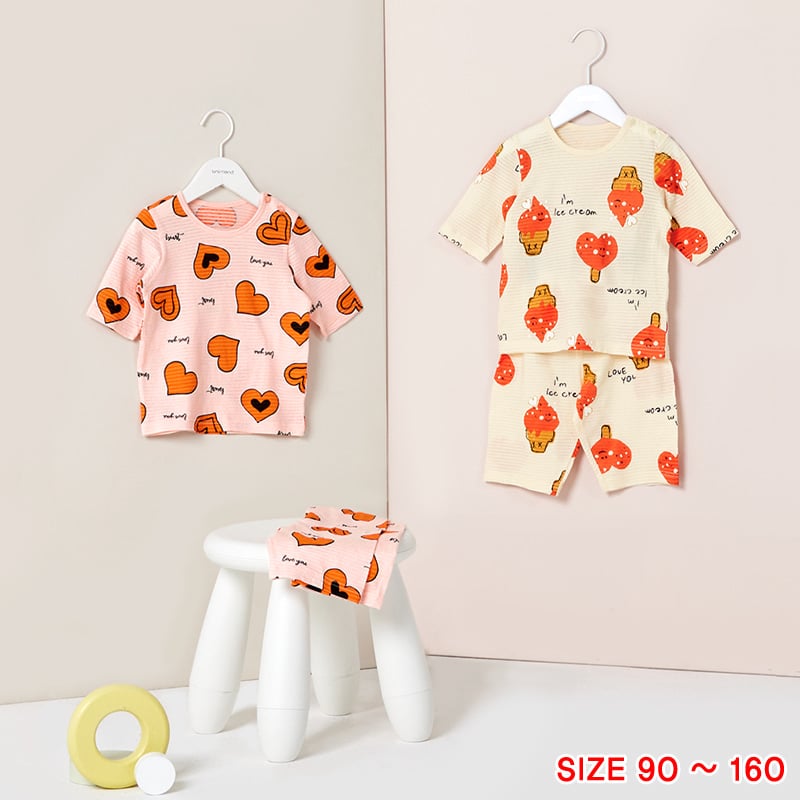 Bộ đồ lửng cotton giấy bé gái U2143