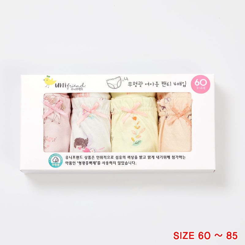 Set 4 quần chip tam giác bé gái U6019