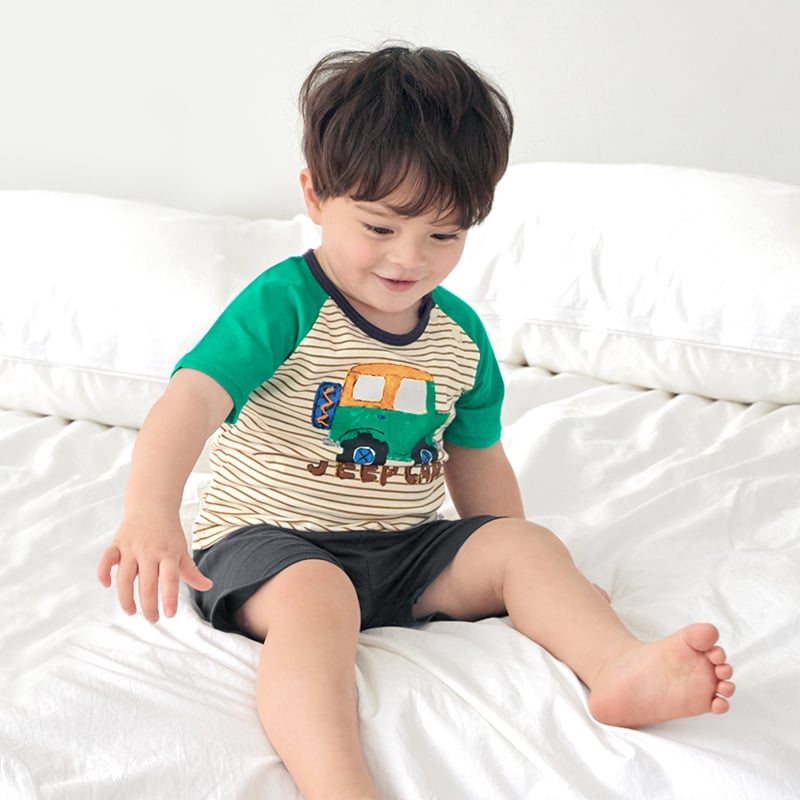 Bộ đồ ngắn cotton mịn bé trai U3106