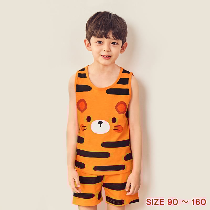 Bộ đồ ba lỗ cotton mịn bé trai U4028