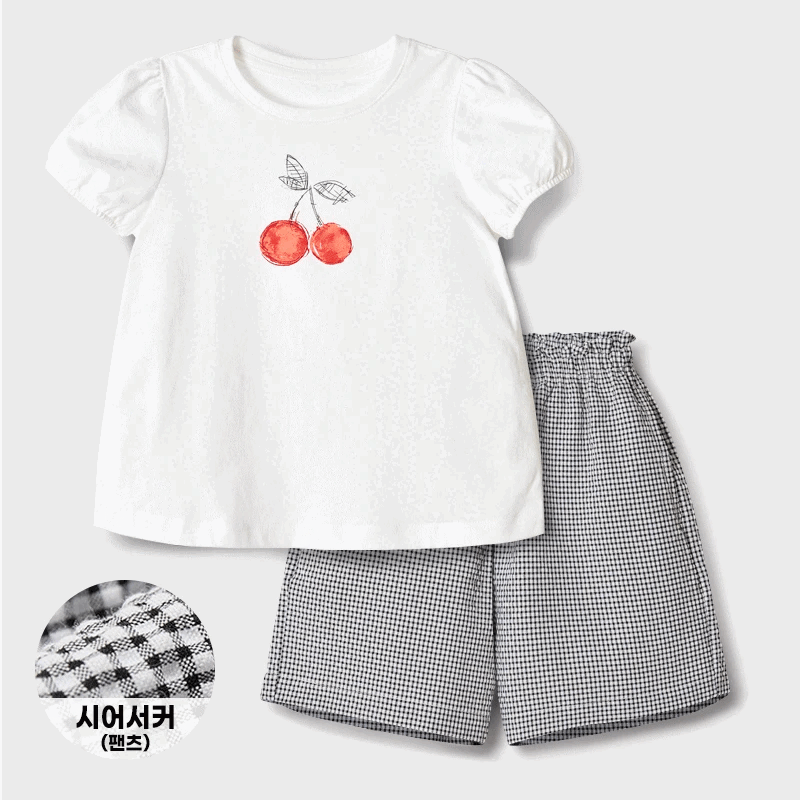 Bộ đồ ngắn cotton mịn bé gái U3217