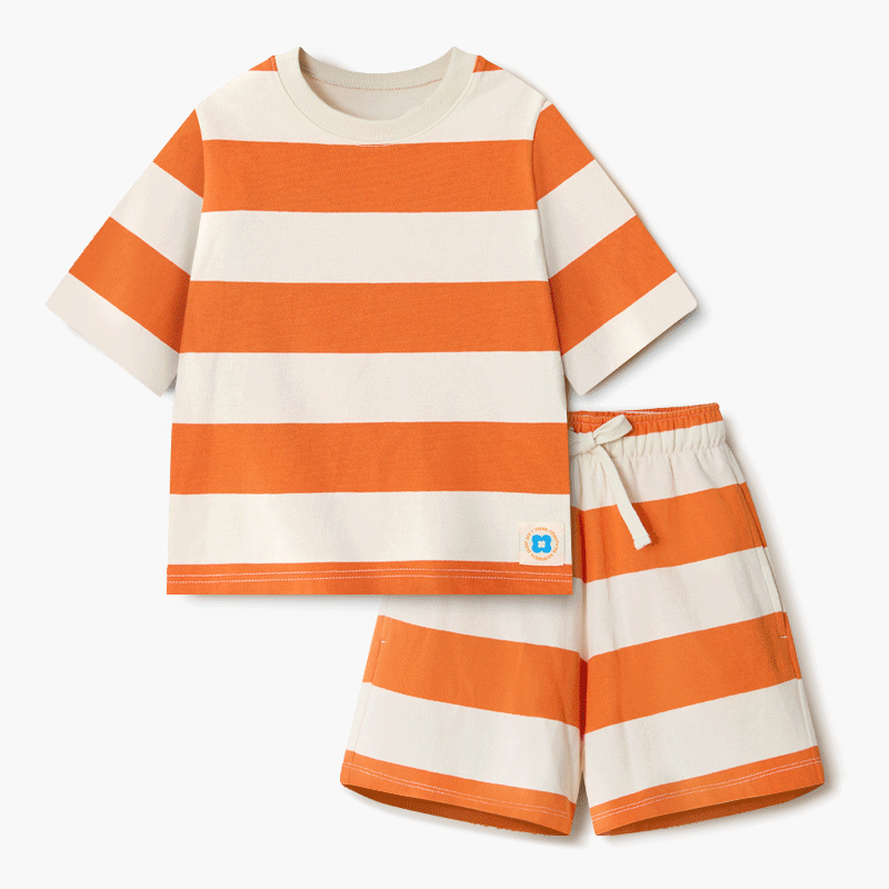 Bộ đồ ngắn cotton mịn bé trai và bé gái U3192