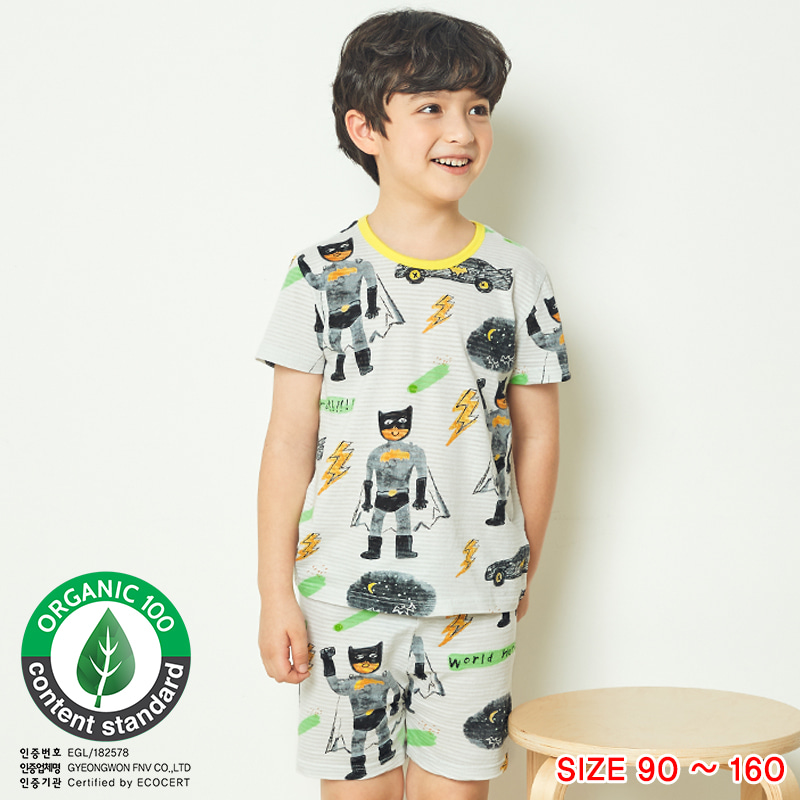 Bộ đồ ngắn cotton giấy bé trai U3012