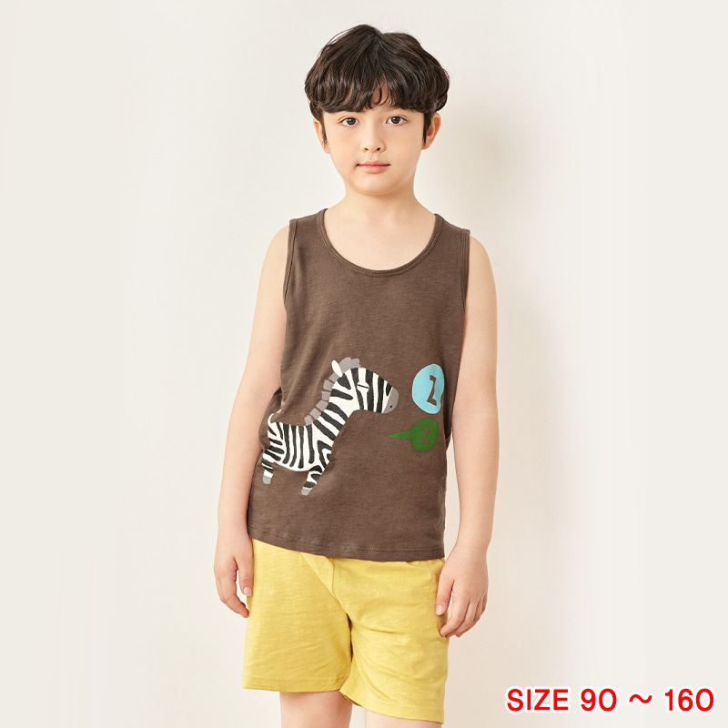 Bộ đồ ba lỗ cotton mịn bé trai U4032