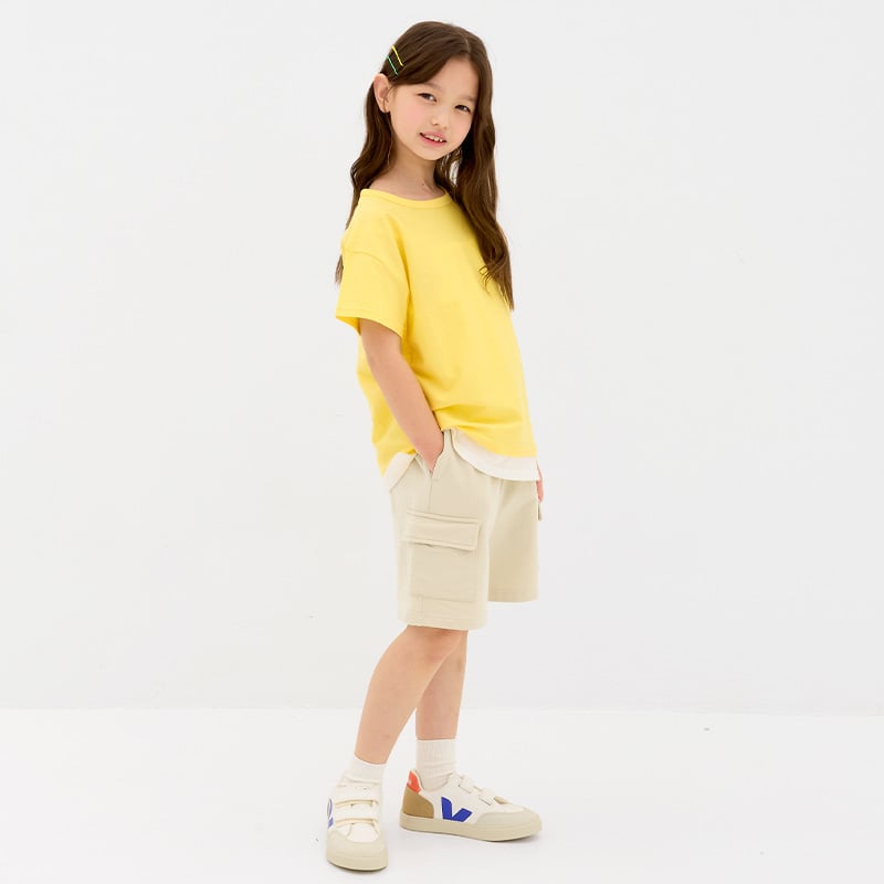 Quần short vải cotton spandex bé trai và bé gái U950B