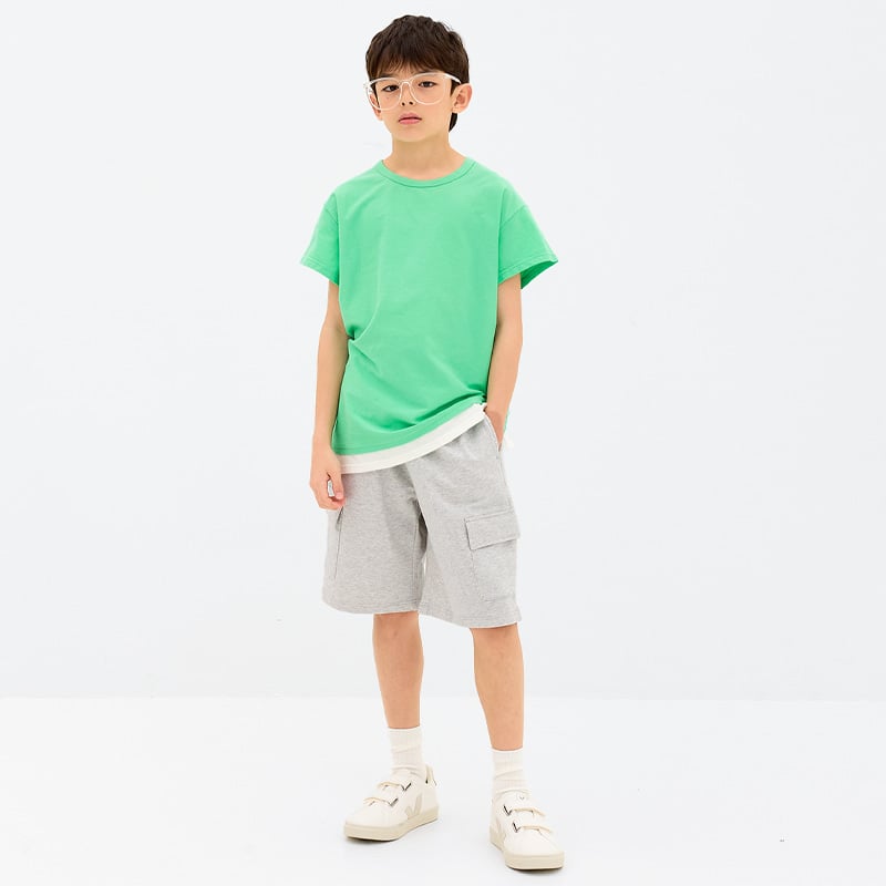 Quần short vải cotton spandex bé trai và bé gái U950B