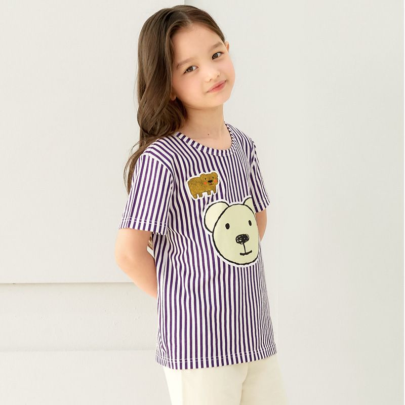 Bộ đồ ngắn cotton mịn bé trai và bé gái U3163