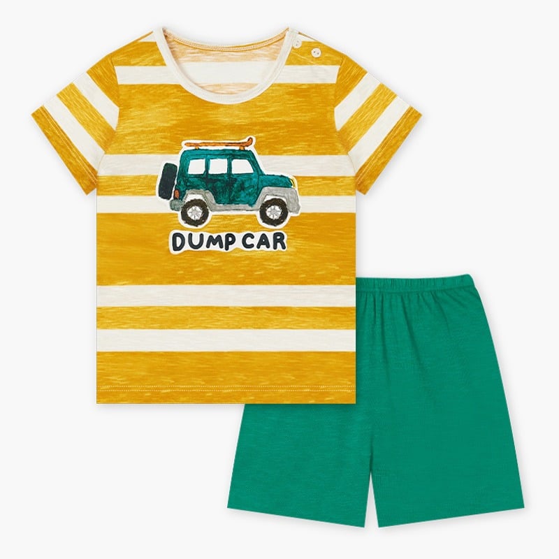 Bộ đồ ngắn cotton mịn bé trai U3143