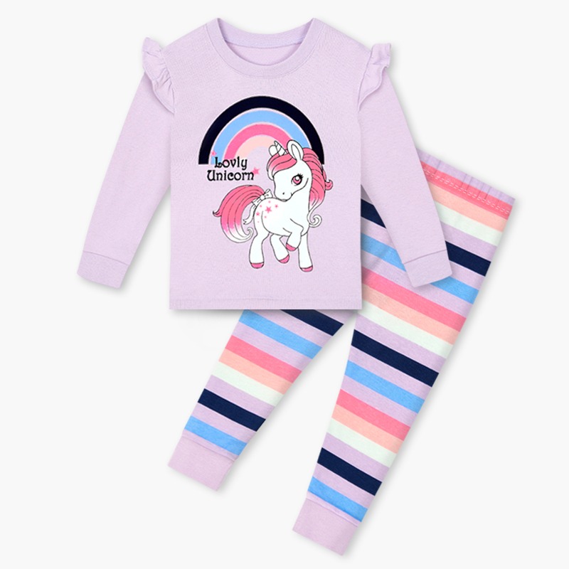 Bộ đồ dài dáng ôm cotton mịn bé gái U1149