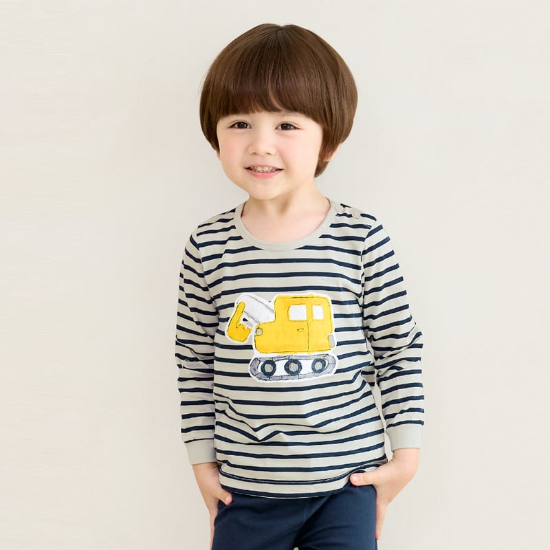 Bộ đồ dài dáng rộng cotton mịn bé trai U1184