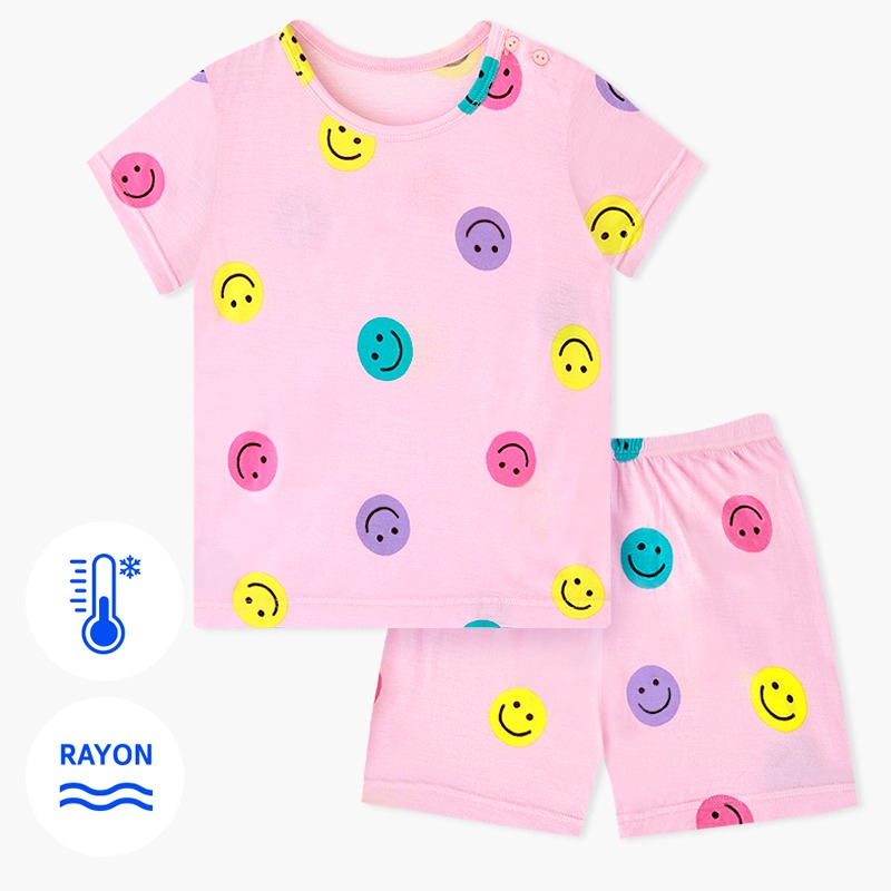 Bộ đồ ngắn Cool Feel mịn mỏng mát và bé gái U3128