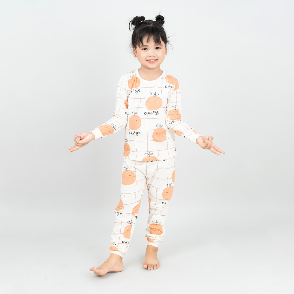 Bộ đồ dài cotton mịn bé gái U1015