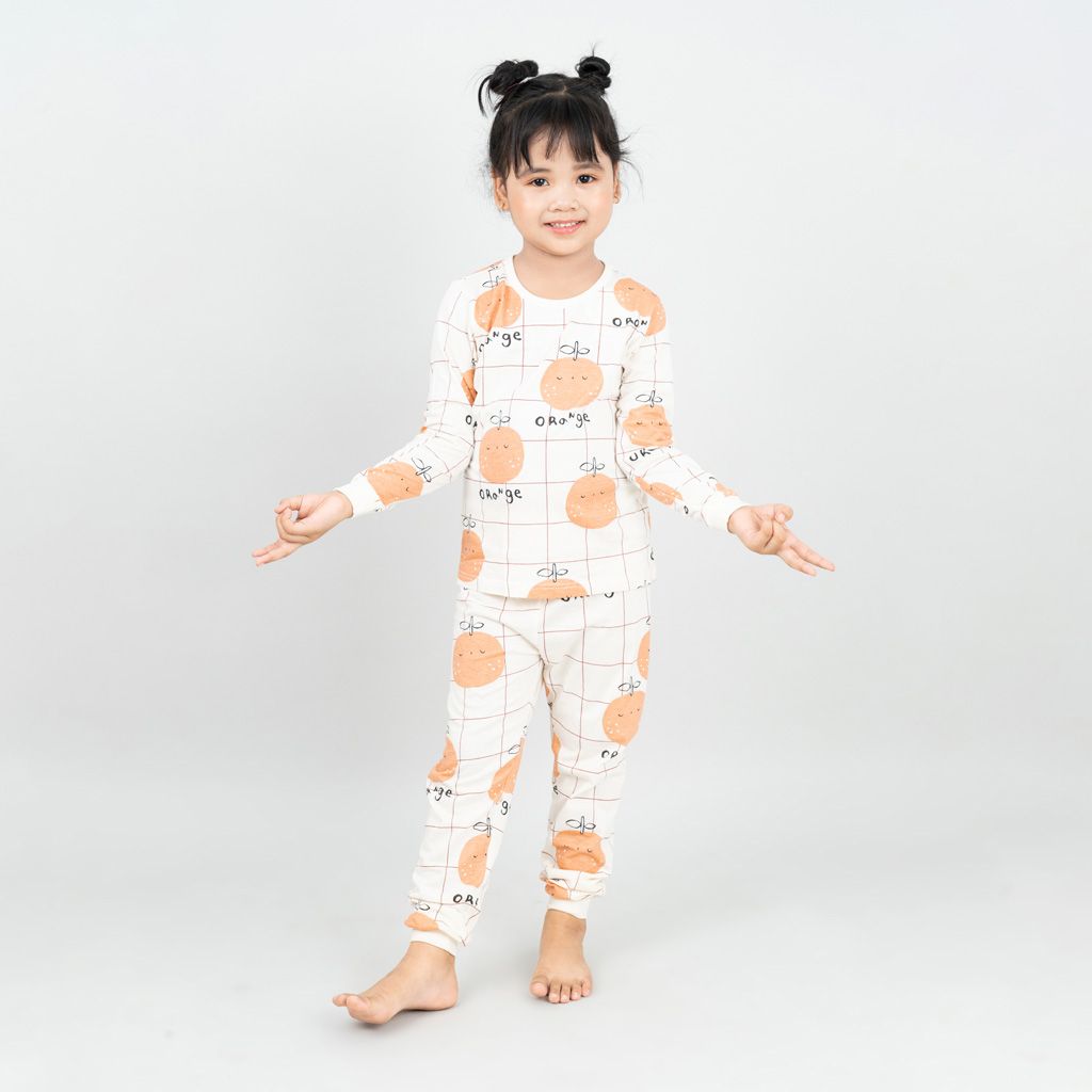 Bộ đồ dài cotton mịn bé gái U1015