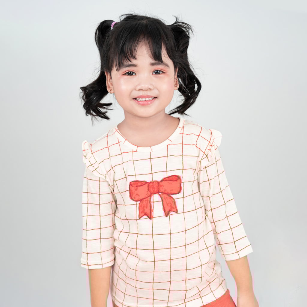 Bộ đồ lửng cotton mịn bé gái U2070