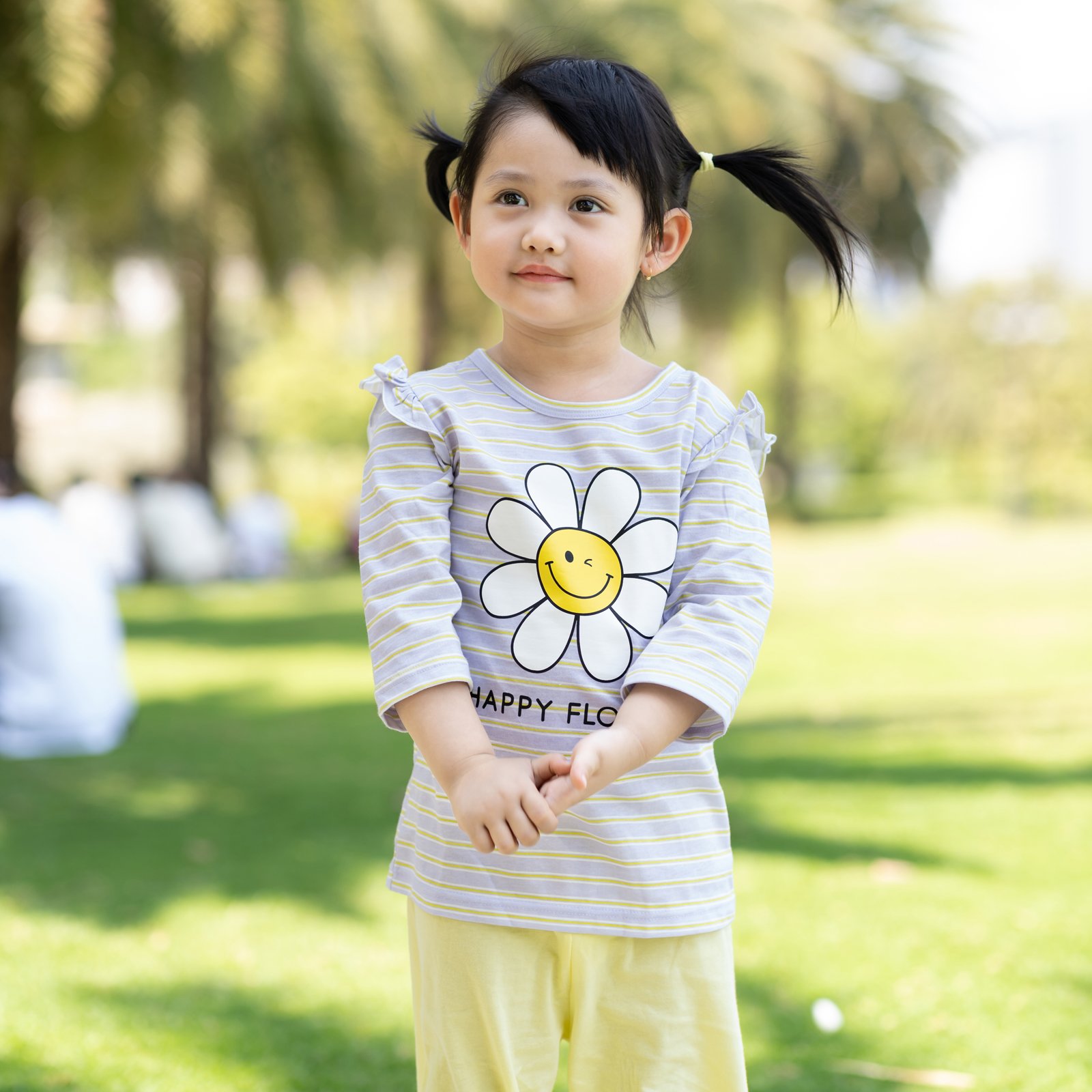 Bộ đồ lửng cotton mịn bé gái U2113